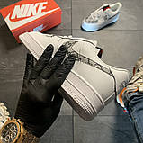 Жіночі кросівки Nike Air Force Low White GG Custom, жіночі кросівки найк аір форс, фото 6