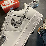 Жіночі кросівки Nike Air Force Low White GG Custom, жіночі кросівки найк аір форс, фото 7