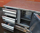 Холодильний стіл із неіржавкої сталі з шухлядами «Desmon» 1.3 м. (Италия), Б/у, фото 3