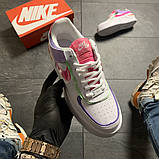 Жіночі кросівки Nike Air Force Shadow Violet White Pink, жіночі кросівки найк аір форс шадоу, фото 3
