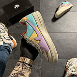 Жіночі кросівки Nike Air Force 1 Shadow Beige Violet, жіночі кросівки найк аір форс 1 шадоу, фото 2