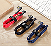 Оригінальний Кабель Baseus Elbow USB Type-C Cable LED Charge 3A для заряджання та передавання даних (1 метр) Синій, фото 3