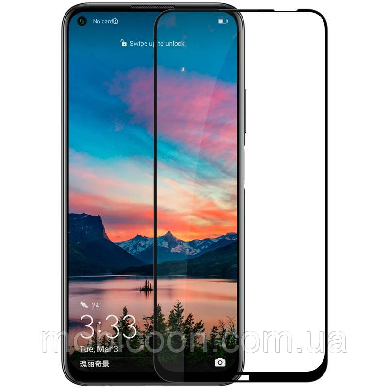Захисне скло ProGlass 3D для Huawei P40 Lite Black (хуав п40 лайт), фото 1