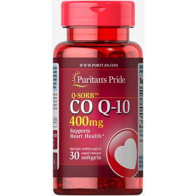 Коензим Puritan's Pride Q-SORB™ Co Q-10 400 mg 30 капс.