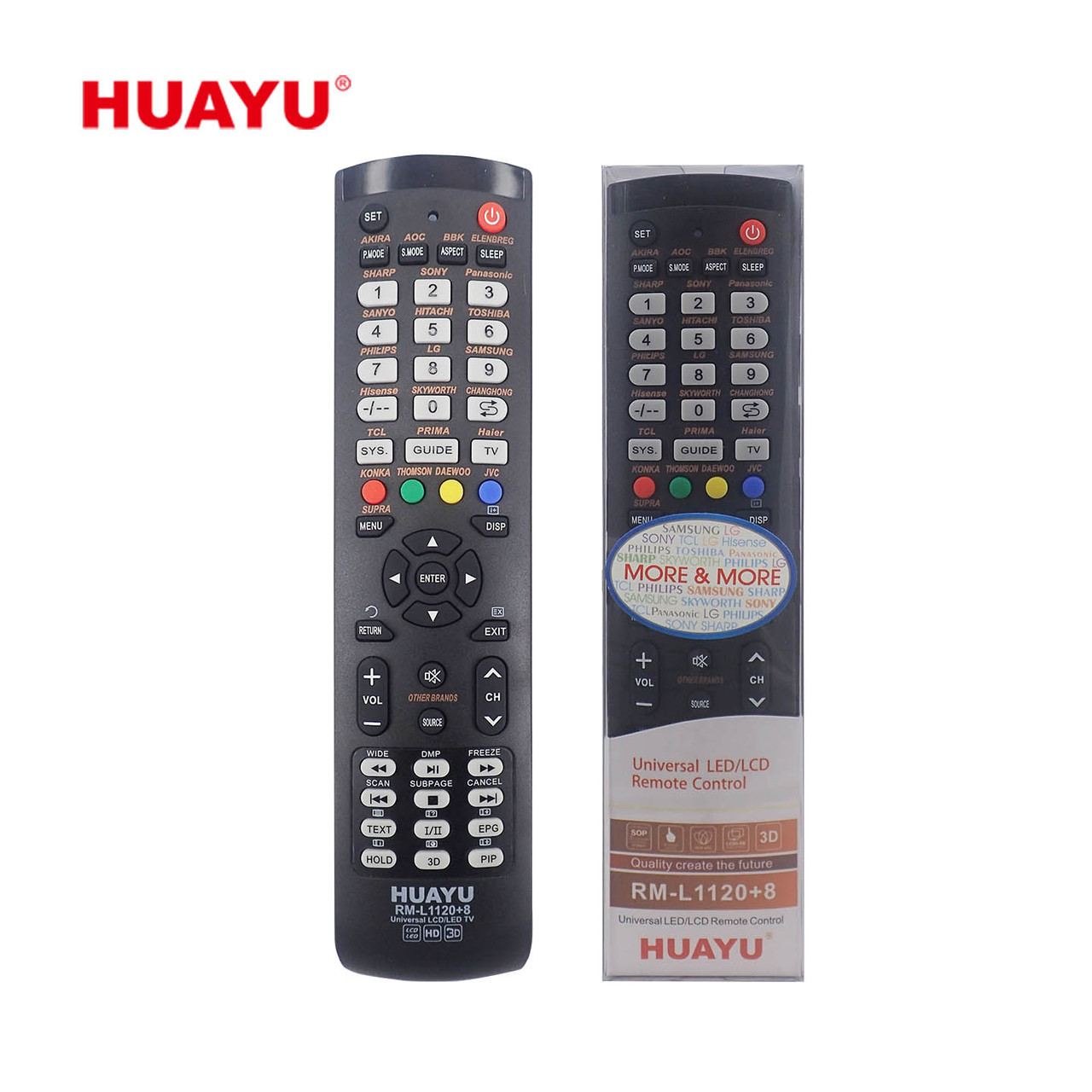 Пульт Д/У Универсальный для Телевизора HUAYU RM-L1120+8 — Купить ...