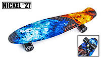 Пенни-борд Penny Board Nickel 27" "Fire and Ice"_ Огонь и лед