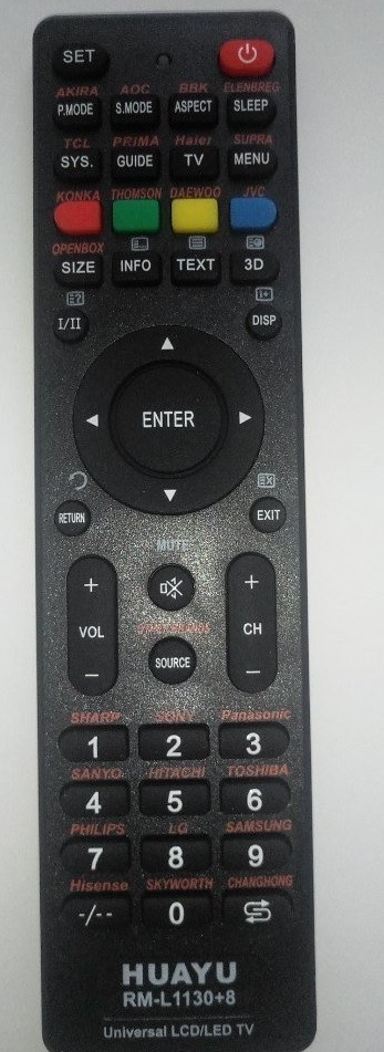 Пульт Д/К універсальний для телевізора HUAYU VP-001 (RM-D1312)