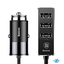 Автомобільний зарядний пристрій Baseus Enjoy Together 4-in-1