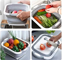 Складная разделочная доска для мытья и резки овощей