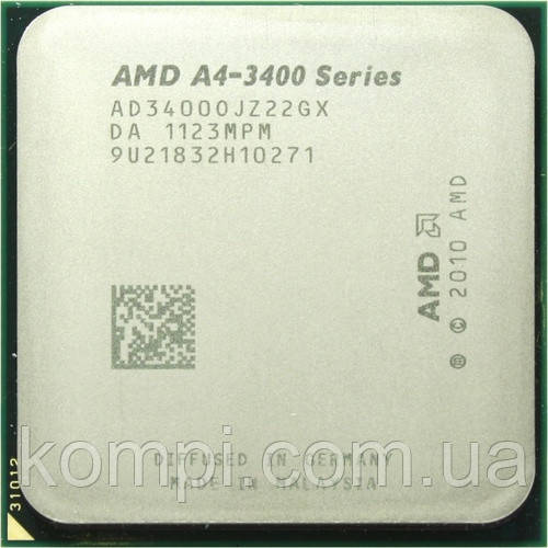 Процесор AMD A4-3400 FM1 (Soket FM1,2.7GHz,Tray, бу), фото 1