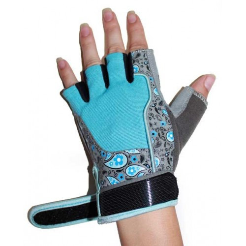 Перчатки для фитнеса женские RDX Blue M - фото 4 - id-p961935807