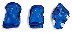 Комплект захисту дитячий універсальний (на долоні, на коліна, на лікті) Синій