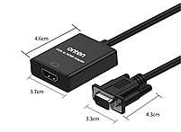 Конвертор VGA to HDMI Onten Original + Аудіо + Живлення Адаптер Перетворювач OTN-5138S, фото 6