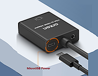 Конвертор VGA to HDMI Onten Original + Аудіо + Живлення Адаптер Перетворювач OTN-5138S, фото 4