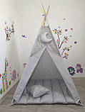 Вігвам Світло-сірий Повний набір із теплим килимком, фото 2
