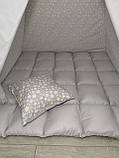 Вігвам Світло-сірий Повний набір із теплим килимком, фото 3
