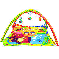Килимок для малюків, кільця, знімні дуги, 104x104 см (006-028), фото 2