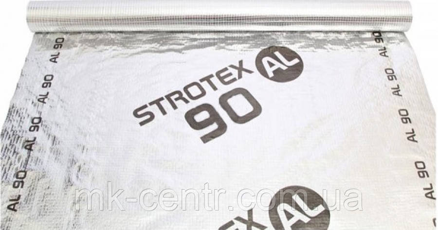 Пароизоляционная фольгированная пленка мембрана STROTEX AL-90 - фото 3 - id-p1180741278