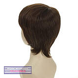 Жіноча перука коротка стрижка з термоволосся 180℃ Kristina AT русявий колір, фото 5