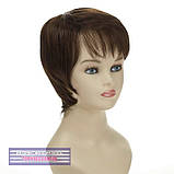 Жіноча перука коротка стрижка з термоволосся 180℃ Kristina AT русявий колір, фото 6