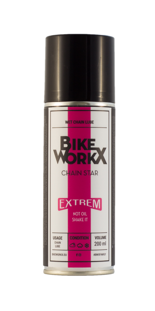 Мастило для ланцюга BikeWorkX Chain Star Extreme спрей 200 мл.