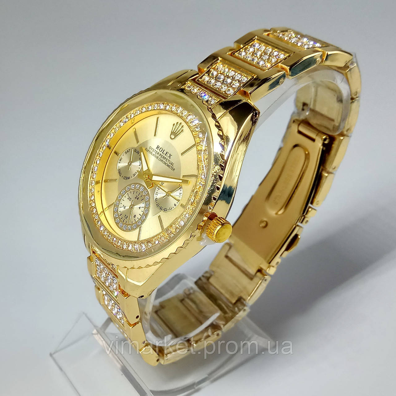 5 варіантів кольору кварцові наручні годинники Rolex на металевому браслеті
