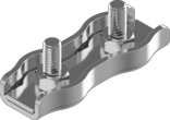 Зажим д/троса двойной 3мм А4. Зажим для троса двойной нержавеющий [N3S00000N6S0300001]
