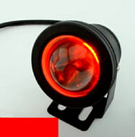 Светодиодный грунтовой линзованный светильник LM 17R 10W красный IP65 Код.59731