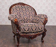 М'яке крісло в стилі Рококо "Ніка" від виробника, м'які меблі стиль Бароко, французький стиль, класика