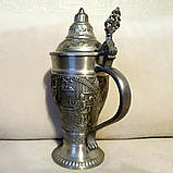 Пивний бокал з олова Мисливці, фото 4