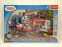 Пазли Trefl З рамкою Томас та Флін Пригоди Томаса 15 елементів (31231)
