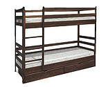 Дерев'яне двох'ярусне ліжко-трансформер "Засоня", фото 2