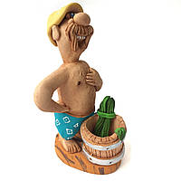 Фігурка з глини "Козак з баньки" ручної роботи