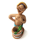 Фігурка з глини "Козак з баньки" ручної роботи, фото 3