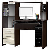 Стіл комп'ютерний з надставкою Ліра, фото 2