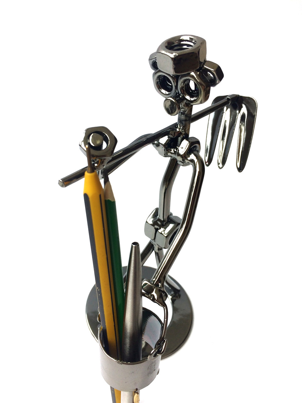 Металлический органайзер "Дачник с граблями" для ручек - фото 4 - id-p1001430236