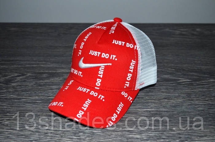 Кепка мужская унисекс трекер шестиклинка Nike Найк красный Киев, цена ...