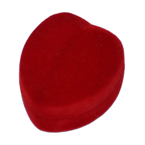 Футляр оксамитовий "серце маленьке" червоний, бордовий, синій