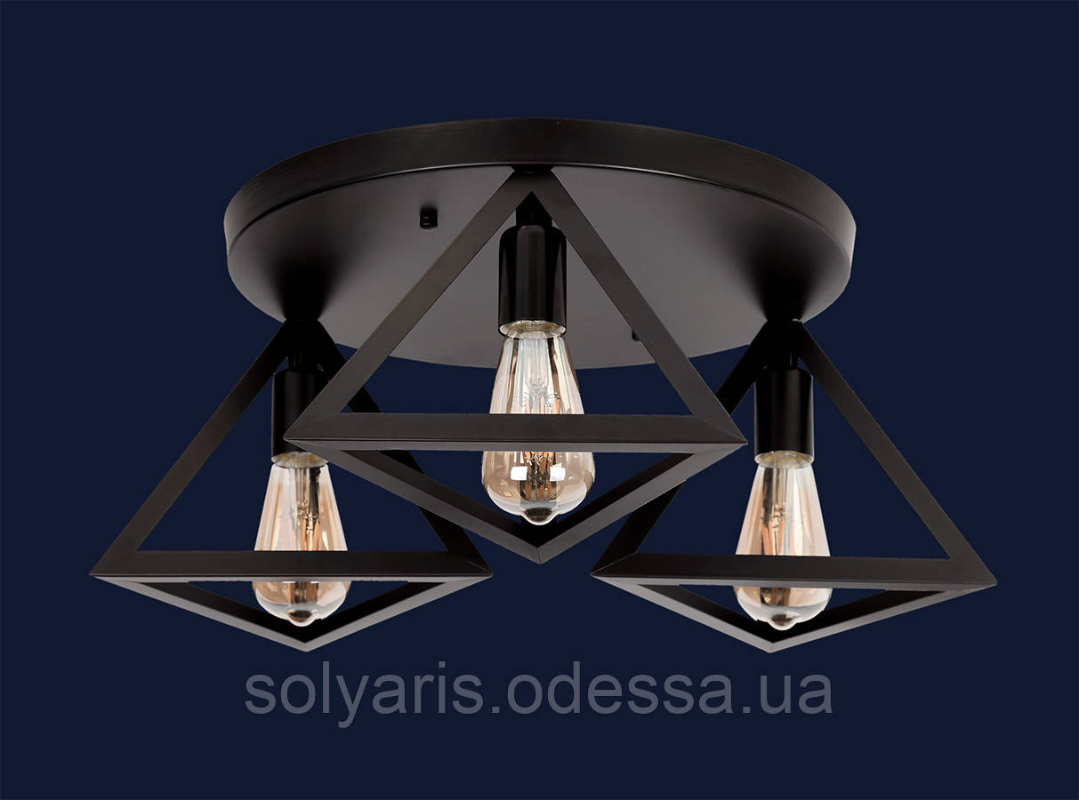 Люстра лофт 756XPR220F-3 BK (400)