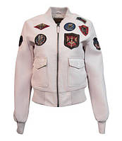 Женский бомбер Top Gun Women's Vegan Leather Bomber Jacket TGJ1980 (Pink) TGJ1980 Женский бомбер Top Gun Women's Vegan Leather Bomber Jacket TGJ1980 (Pink)