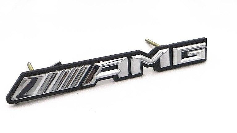 Хромированная Эмблема Шильдик надпись АМГ AMG Мерседес Mercedes в радиатор - фото 1 - id-p1181042421