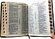 Біблія чорного кольору, 12х17 см, шкіра, з індексами, золотий зріз, фото 3