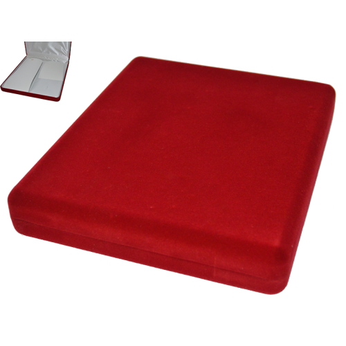 Футляр "квадрат" червоний/всередині червоний для комплекту