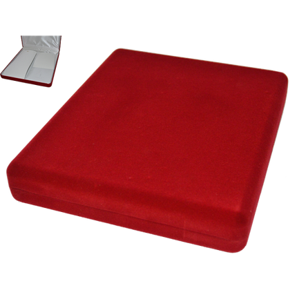 Футляр "квадрат" червоний/всередині червоний для комплекту, фото 1