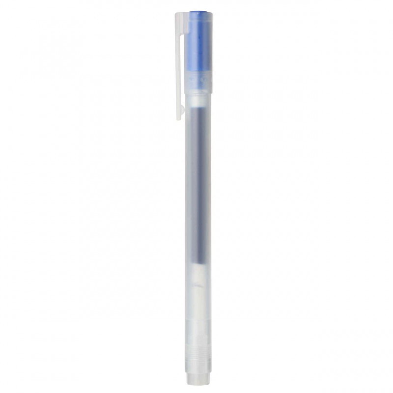 Ручка MUJI гелева синя 0,38 мм GEL-Ink (4548718727698)