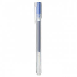 Ручка MUJI гелева синя 0,38 мм GEL-Ink (4548718727698)