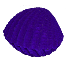 Футляр оксамитовий під кільце морська мушля, фото 4