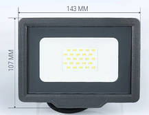 Світлодіодний прожектор LED BIOM 20W S5 FEEL 6200K IP65, фото 4