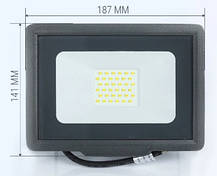 Світлодіодний прожектор LED BIOM 30W S5 FEEL 6200K IP65, фото 4