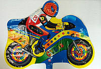 Шар пленка фигурный "человек Паук на мотоцикле" 65 см Китай